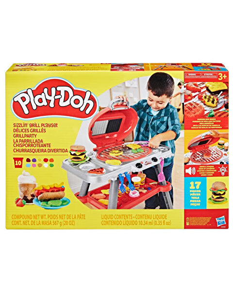 Play Doh Işıklı ve Sesli Sizzlin Izgara Oyun Seti G0500