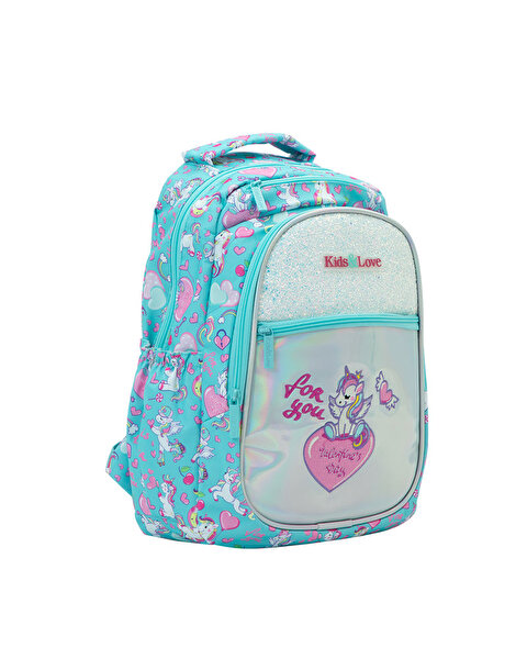 Kaukko Kids Love Aynalı & Taşlı Unicorn Sırt Çantası