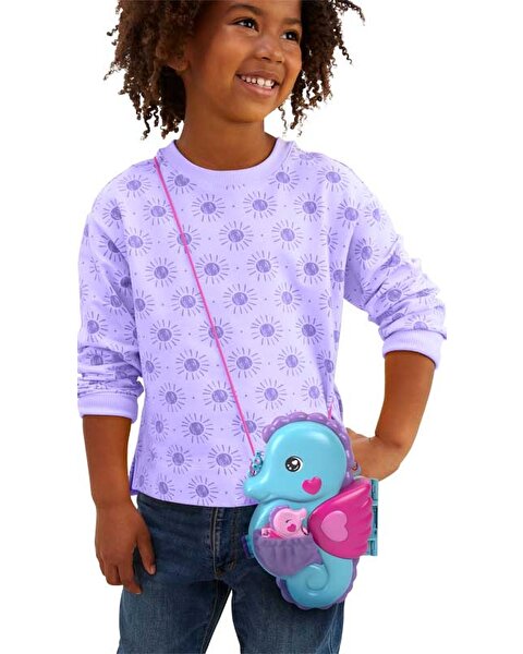 Polly Pocket Çanta Olabilen Micro Oyun Setleri Seahorse Purse HPW03