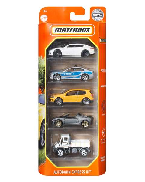 Matchbox Beşli Araba Seti Autobahn Express III HFH13