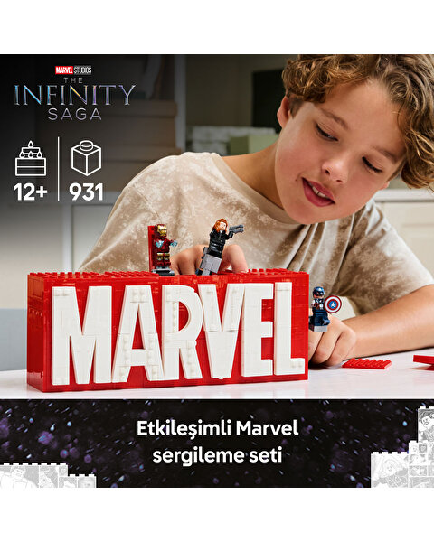 LEGO MARVEL Logosu ve Mini Figürleri 76313