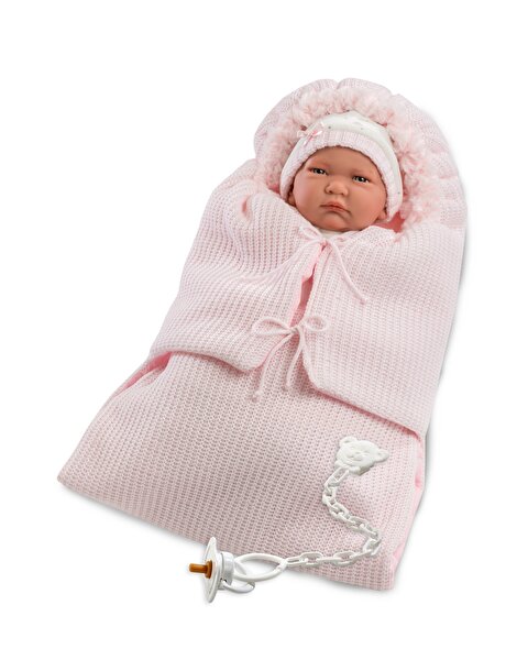 Llorens Lala Llorona Saquito Cambiador Rosa Sesli 42cm