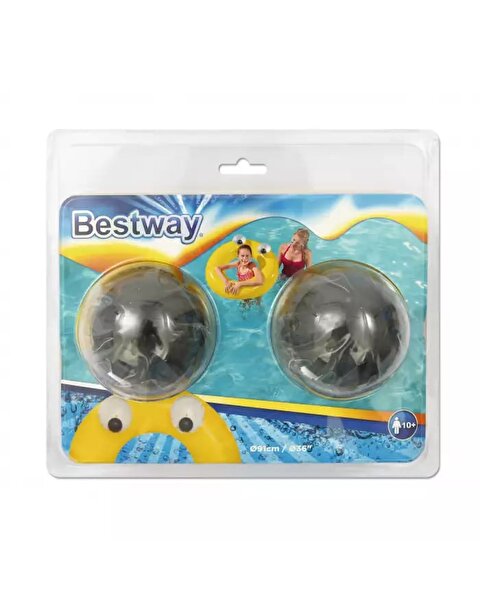 Bestway Gözlü Sarı Yüzme Simidi 91 Cm