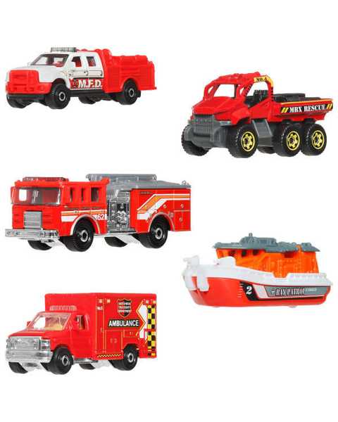 Matchbox Beşli Araba Seti Recue JJP42