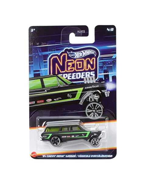 Hot Wheels Neon Speeder Arabalar 64 Chevy Nova Gasser JKX96