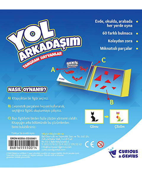 Yol Arkadaşım-Tangram Hayvanlar