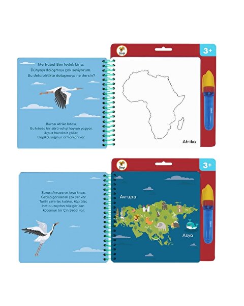 Aqua Magic Sihirli Boyama Kitabı Kıtalar