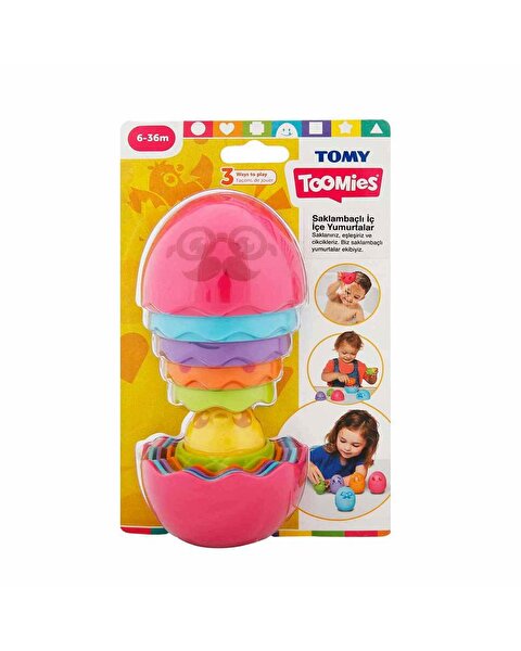 Toomies Saklambaçlı İç İçe Yumurtalar Pembe