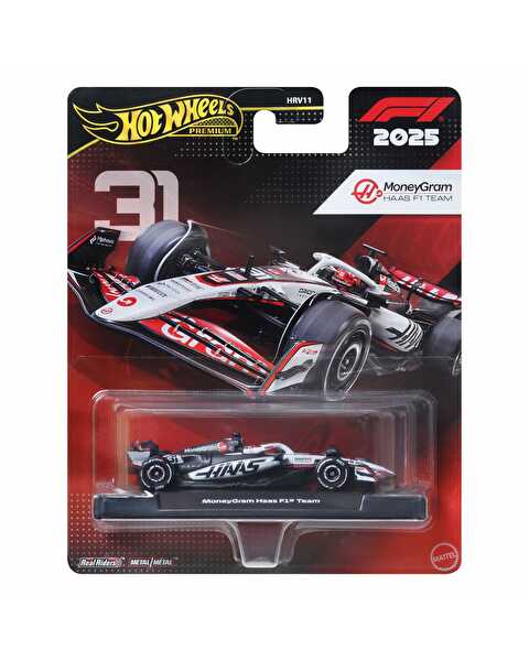 Hot Wheels Premium Formula 1 Yarış Arabası Moneygram Haas F1 Team JKD78