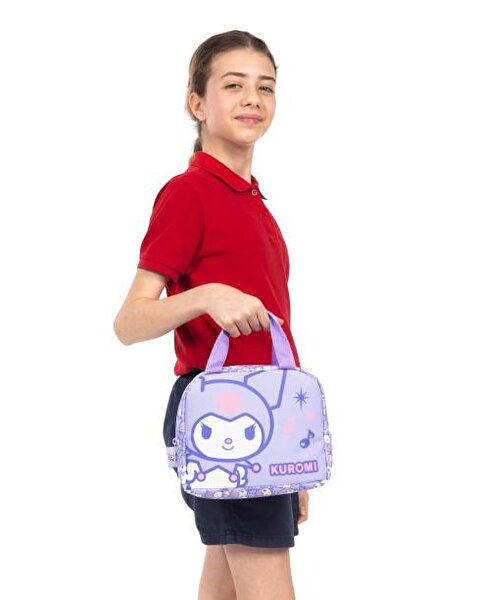 Kuromi Desenli Termal Beslenme Çantası Lila