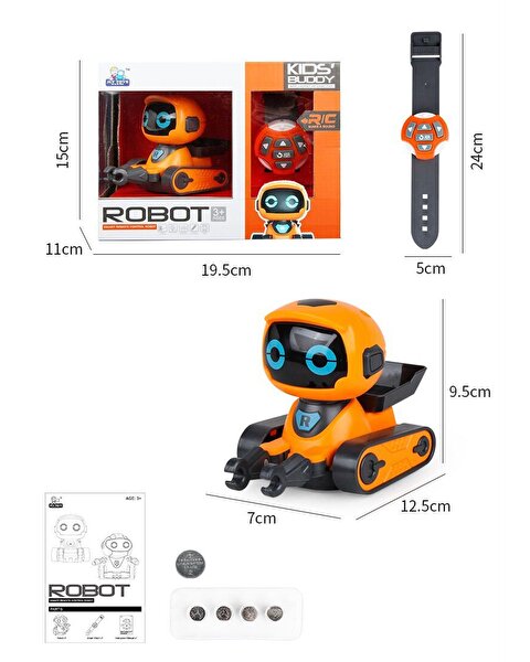 Uzaktan Kumandalı Işıklı Mini Robot