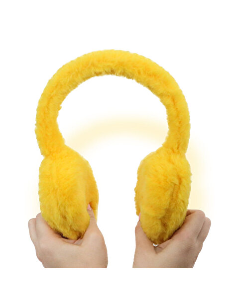 Peluş Kulaklık Sarı