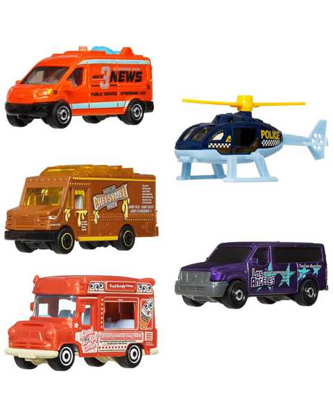 Matchbox Beşli Araba Seti City Life JJP34