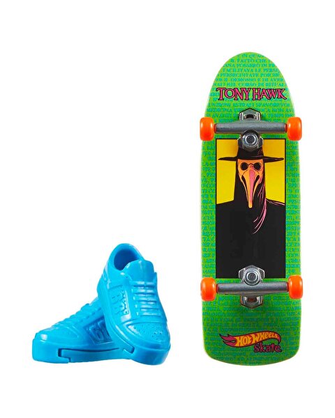 Hot Wheels Skate Neon Temalı Parmak Kaykay ve Ayakkabı Paketi Beak Breaker HVK45