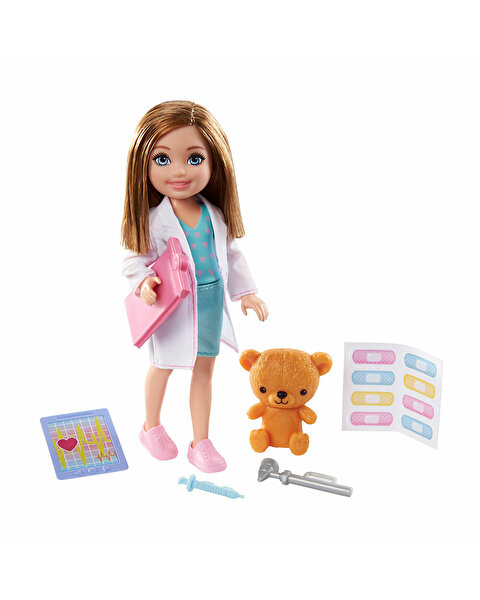 Barbie Chelsea Meslekleri Öğreniyor Bebek Serisi Doktor GTN88