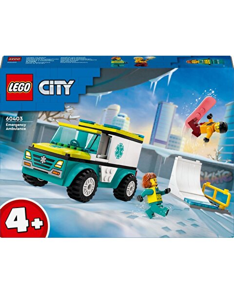 LEGO City Acil Ambulansı ve Snowboardcu 60403