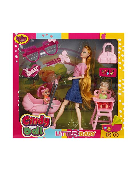 Cindy Pusetli ve Mama Sandalyeli Oyun Seti