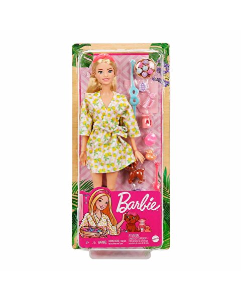 Barbie Wellness Barbie'nin Spa Günü Bebekleri HKT90