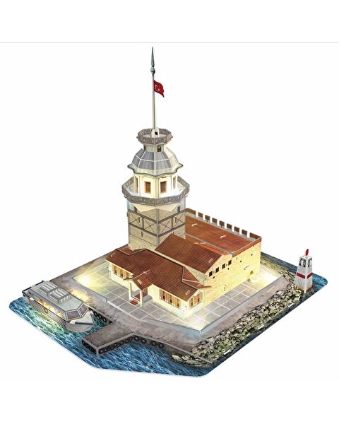 Cubic Fun Kız Kulesi Led Işıklı 3D Puzzle