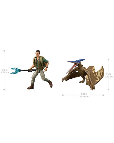 Jurassic World Rebirth Dr. Henry Loomis ve Pteranodon Figür Paketi JGB83