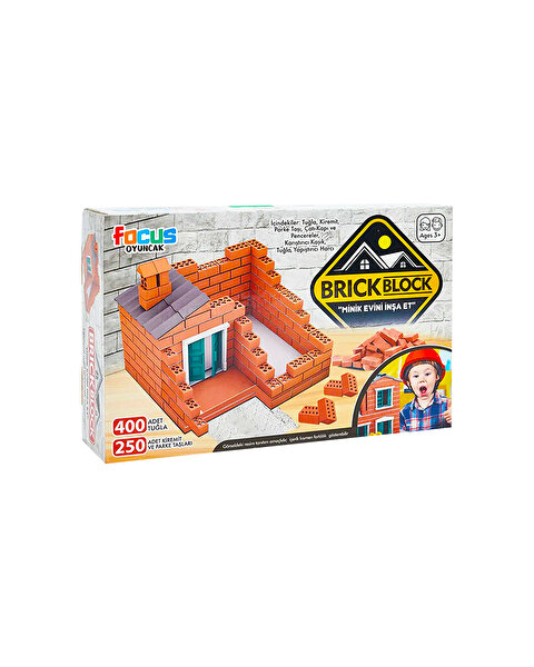 Ev Figürlü Brick Block Puzzle Seti