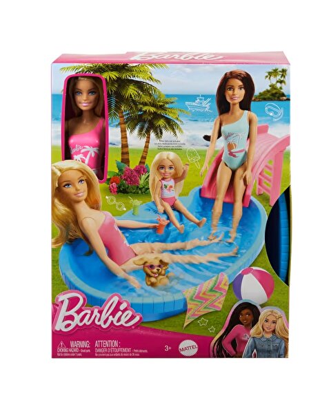 Barbie Bebek ve Havuz Oyun Seti HRJ74