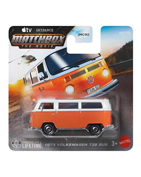 Matchbox The Movie 1:64 Diecast Arabalar 1973 Volkswagen T2B Bus Orange JND18