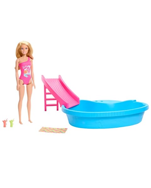 Barbie Bebek ve Havuz Oyun Seti HRJ74