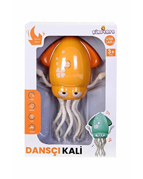 Dansçı Kali Müzikli Işıklı Hareketli Ahtapot Sarı