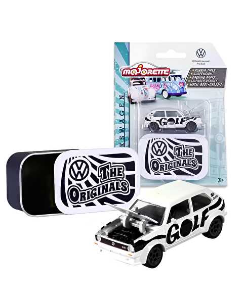 Majorette Vw The Originals Deluxe Cars Volkswagen Golf Mk 1 Siyah Beyaz
