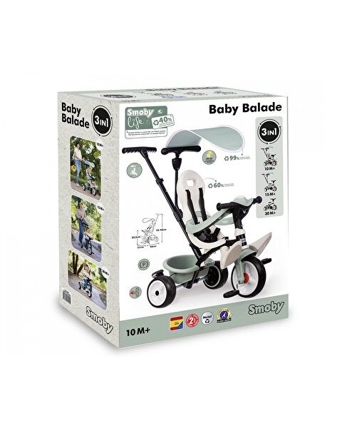 Smoby Life Baby Balade Tenteli Üç Tekerlekli Bisiklet