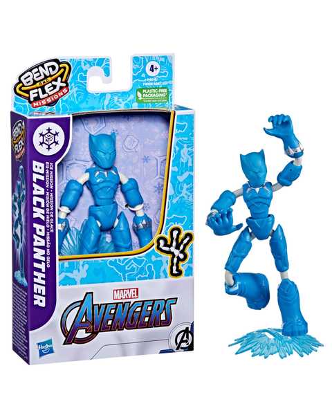 Avengers Bend ve Flex Missions Figür Black Panther F4015