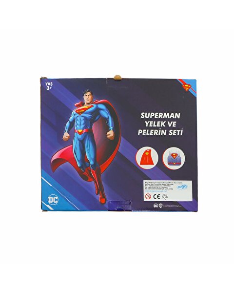 Superman Yelek ve Pelerin Seti