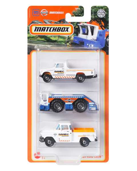 Matchbox Üçlü Araba Seti Mbx Road Crew HFK07