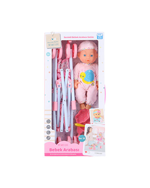 Babydoll My Love Sevimli Bebek ve Bebek Arabası Seti