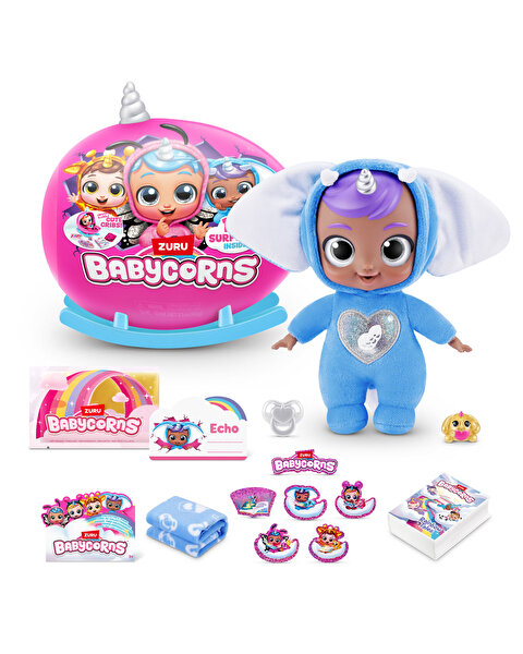 Rainbocorns Sevimli Sürpriz Bebek 92107 Gri Boynuz