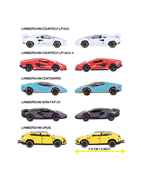 Majorette Lamborghini 5'li Araba Seti