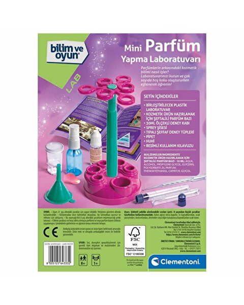 Clementoni Bilim ve Oyun: Mini Parfüm Yapma Laboratuvarı