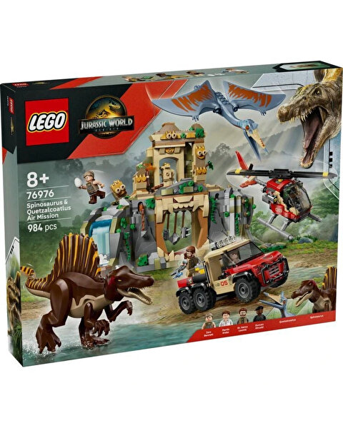 LEGO Jurassic World Spinosaurus ve Quetzalcoatlus Hava Görevi 76976