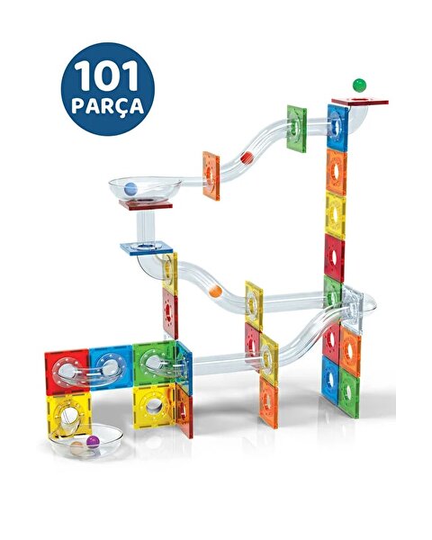 Magly Ball Run Parkur Oyunu 101 Parça Manyetik Yapı Seti