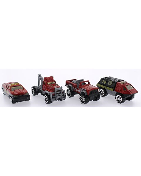 Dörtlü Die-Cast İtfaiye Seti