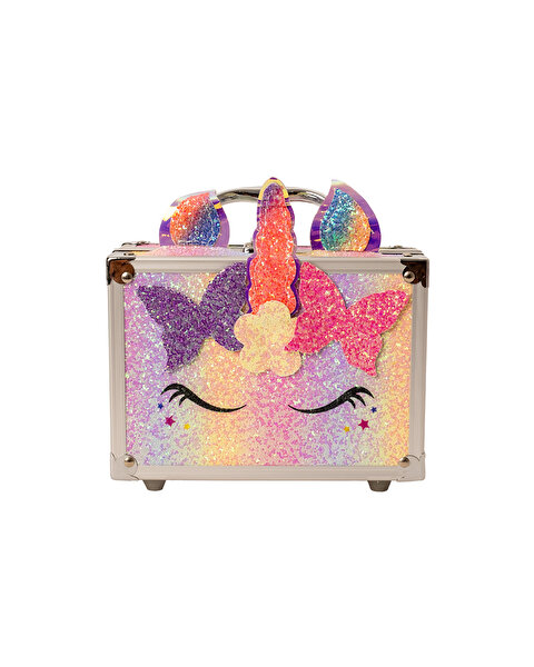 Lukky Unicorn Aynalı Peluş Makyaj Çantası