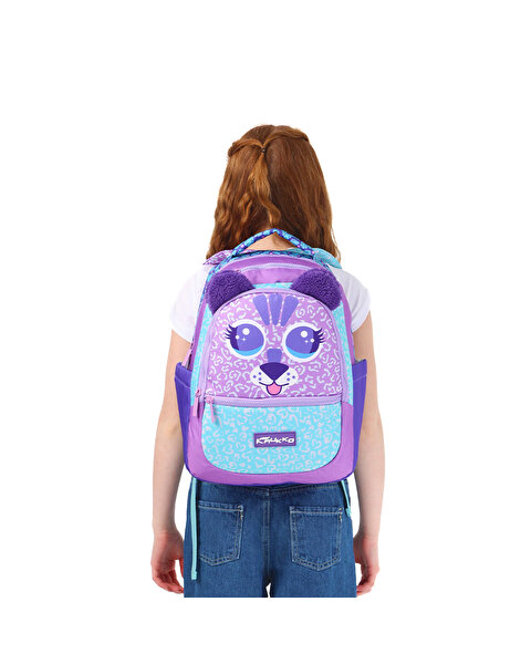 Kaukko Kids Cute Face Tiger Okul Çantası