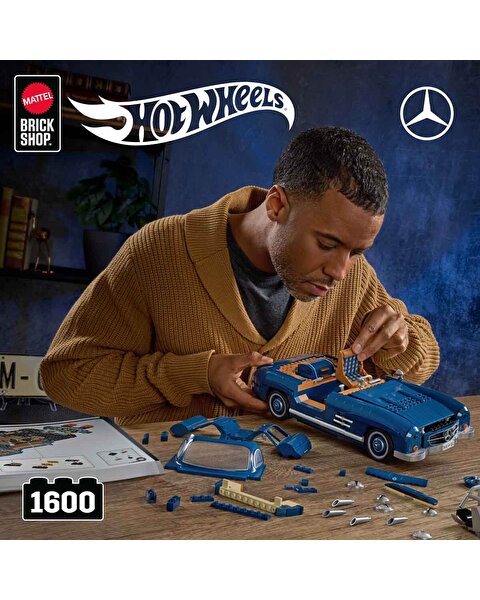 Hot Wheels Premium Serisi Mercedes Benz 300 SL Araba 1600 Parça HWW25