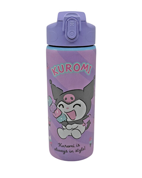 Kuromi Çelik Mor Matara 600 Ml