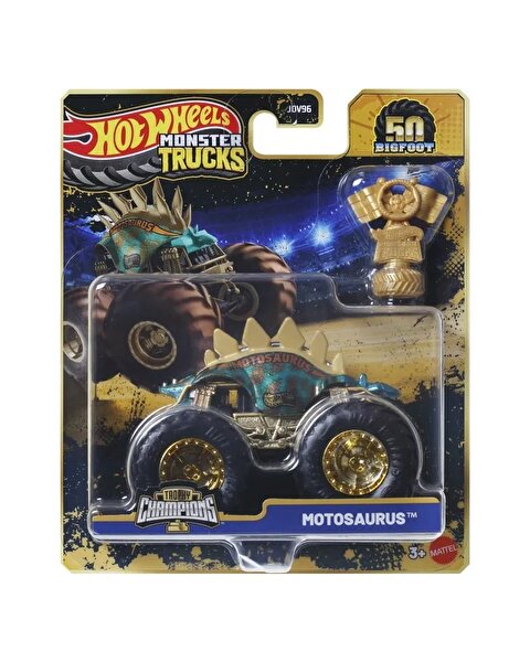 Hot Wheels Monster Trucks Bigfoot Trophy Şampiyonları Motosaurus JDW06