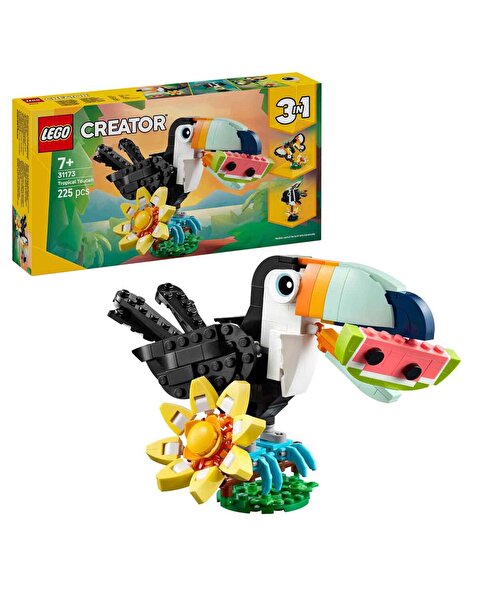 LEGO Creator 3 in 1 Vahşi Hayvanlar: Tropikal Tukan Kuşu 31173
