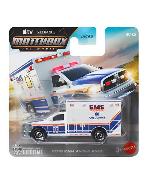 Matchbox The Movie 1:64 Diecast Arabalar 2019 Ram Ambulance JND13