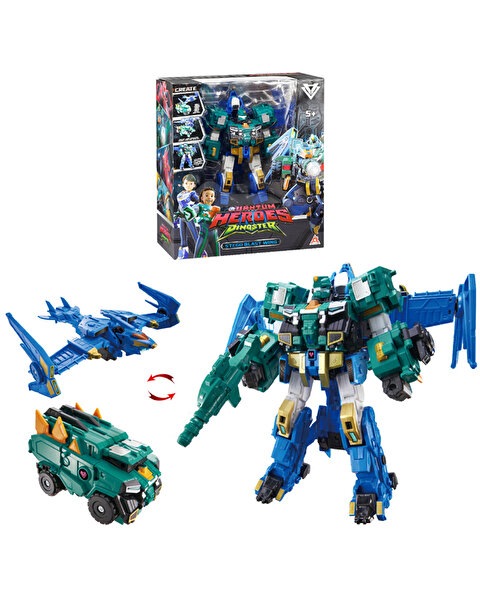 Quantum Heroes Dinoster Stego Blast Wing Sky Aksiyon Robot