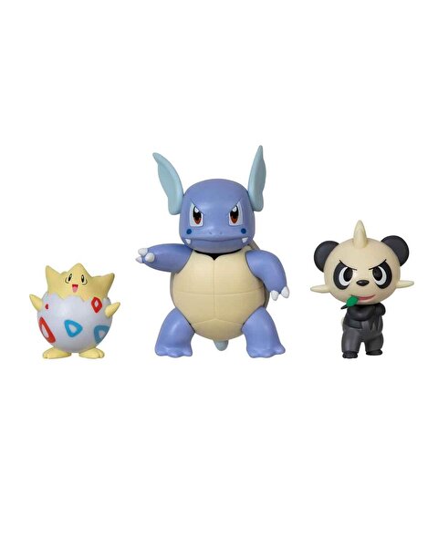 Pokemon Battle 3'lü Figür S14 Togepi-Wartortle-Pancham